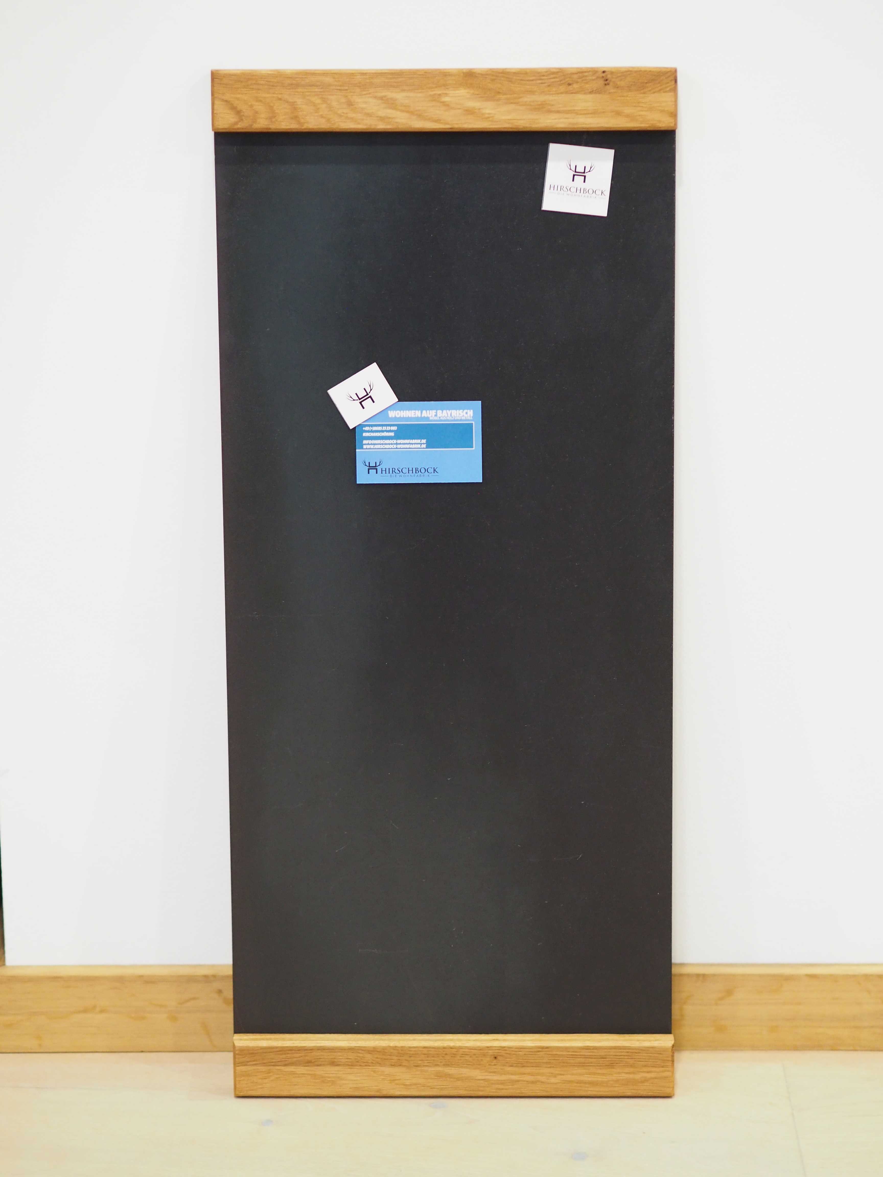 Magnetwand / H 70, B30 / Stahl schwarz & Wildeiche