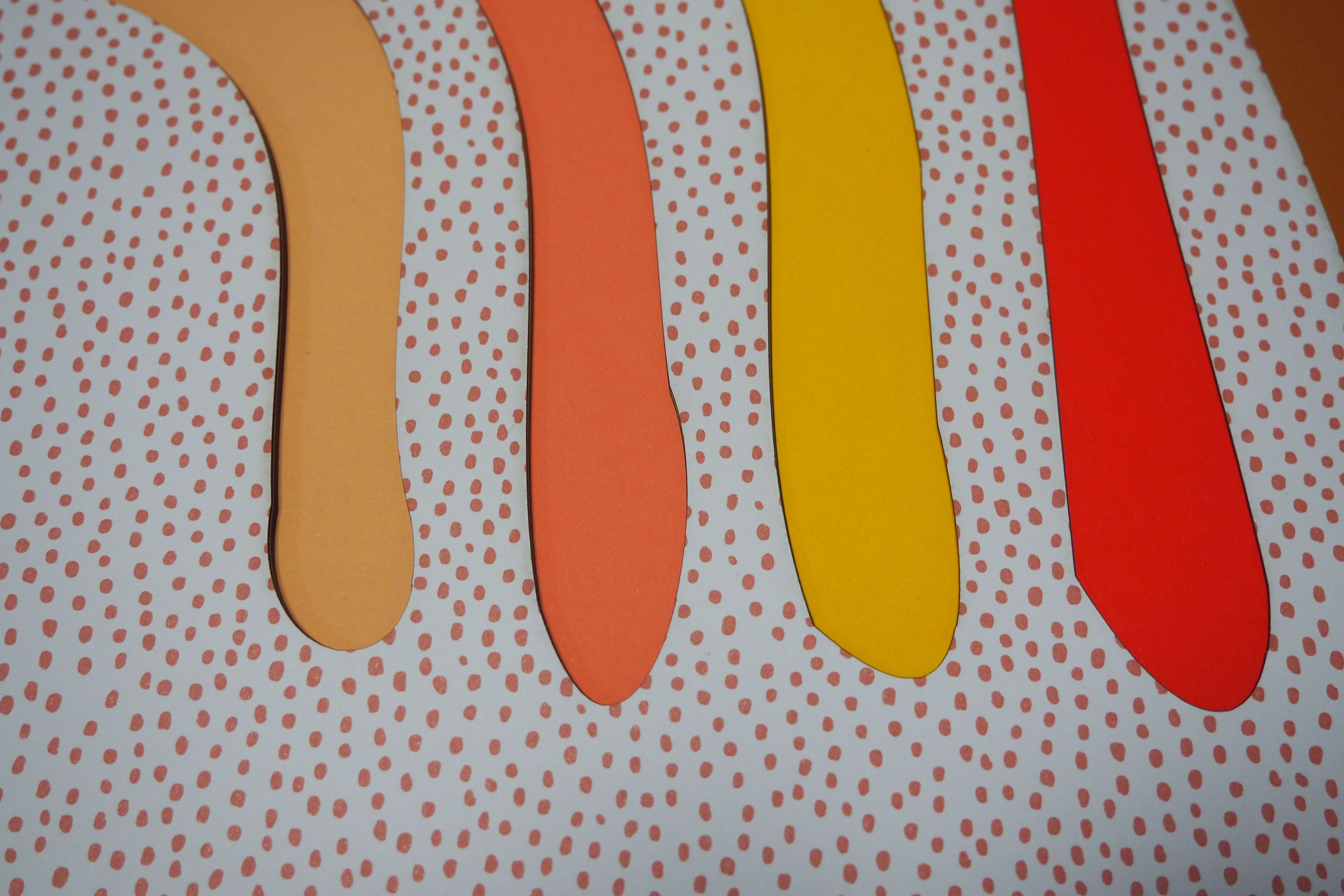 Papierkunst „Kids Edition – Regenbogen“ im 50x50cm Eichenholzrahmen