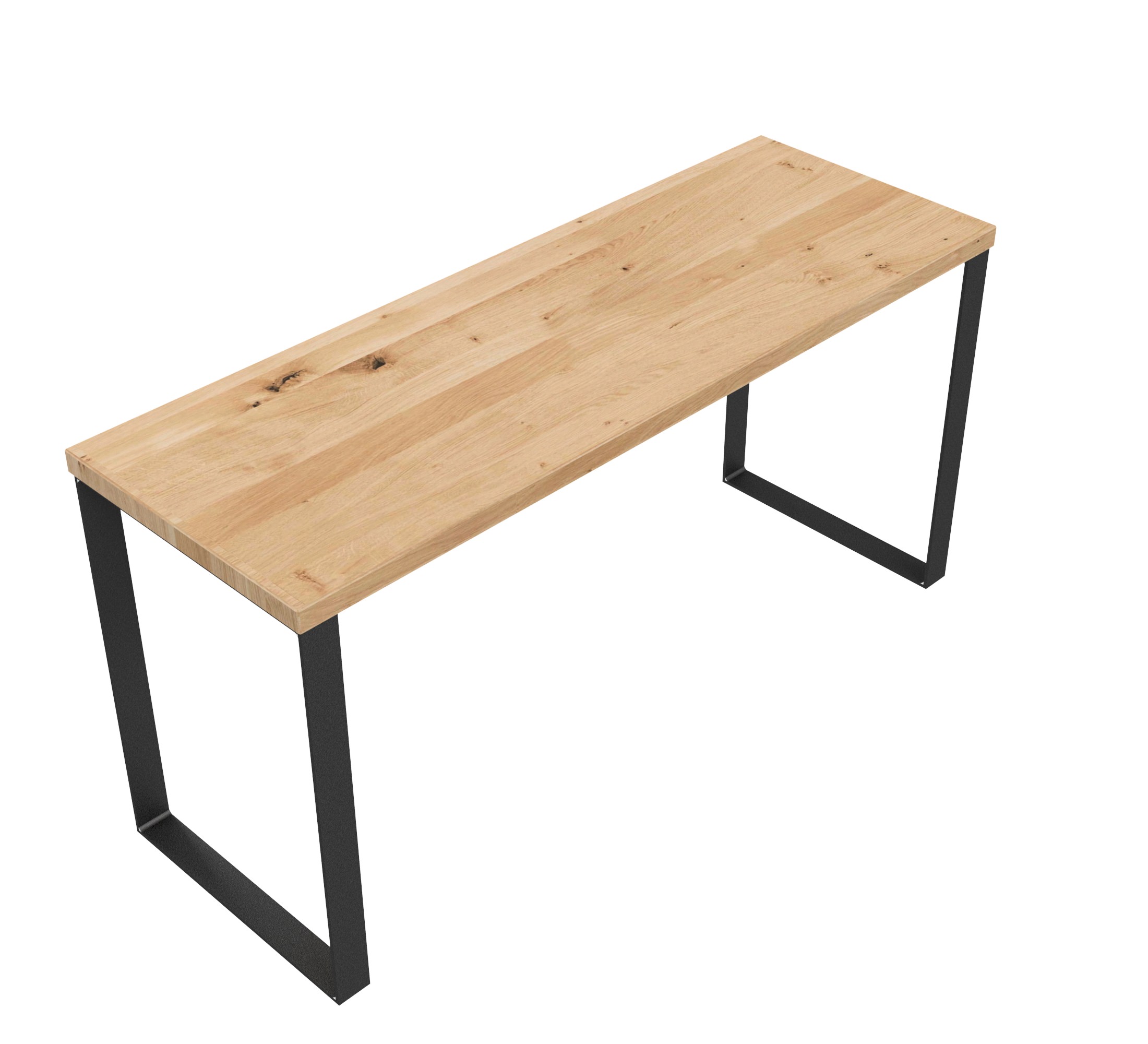 Bank / L 100 / Stahl & Wildeiche