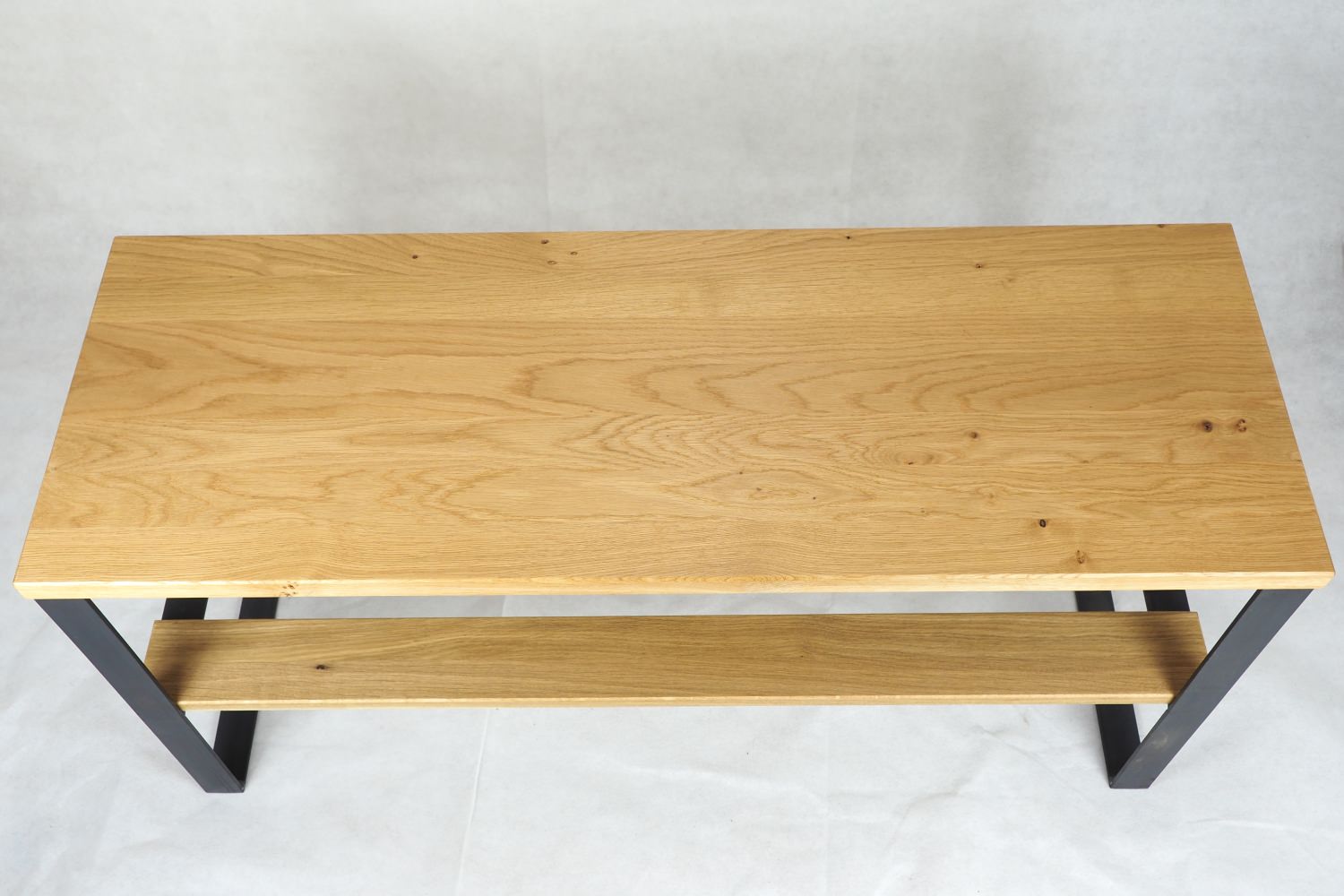 Schuhbank / L 100 / Stahl & Wildeiche