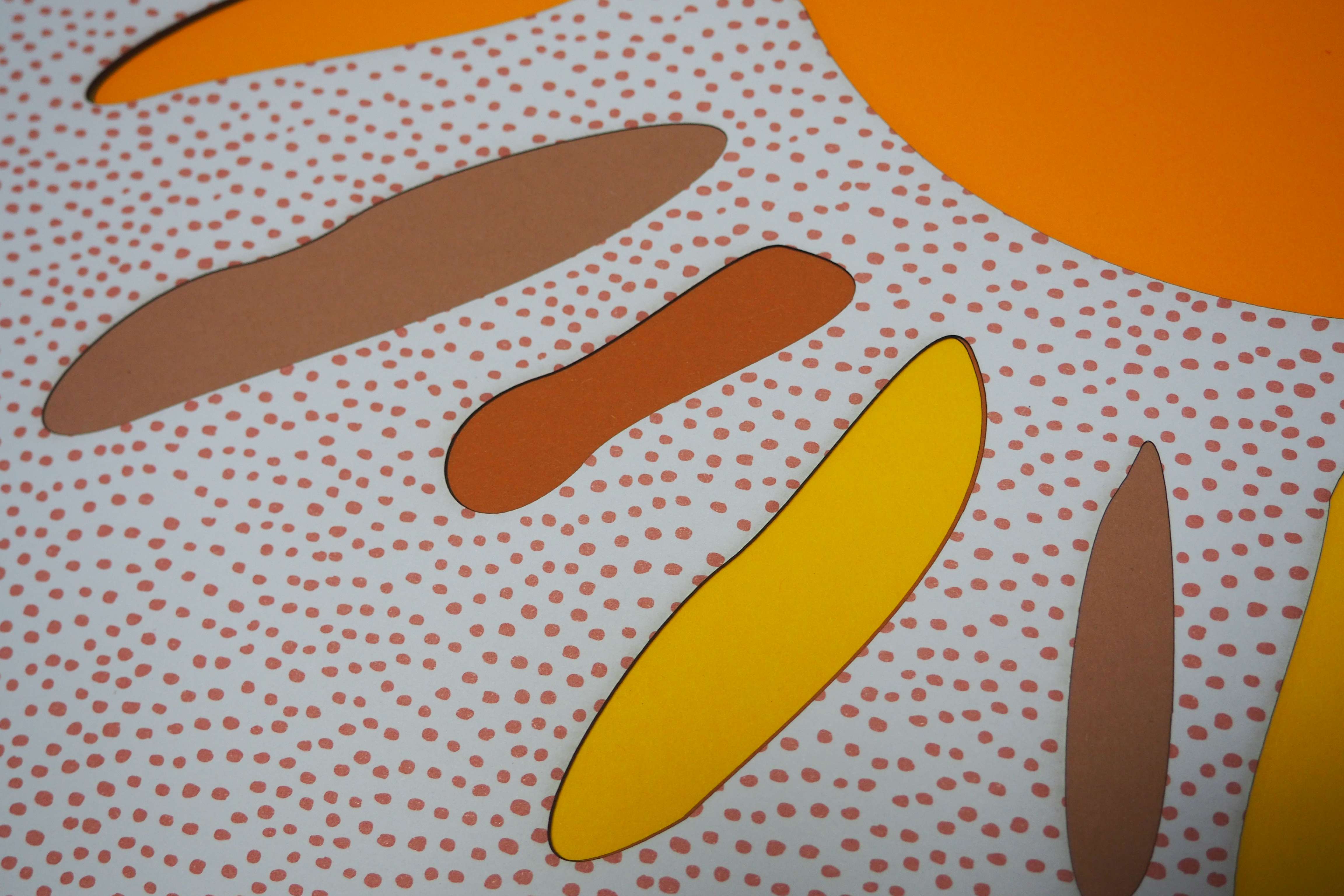Papierkunst „Kids Edition – Sonne“ im 50x50cm Eichenholzrahmen