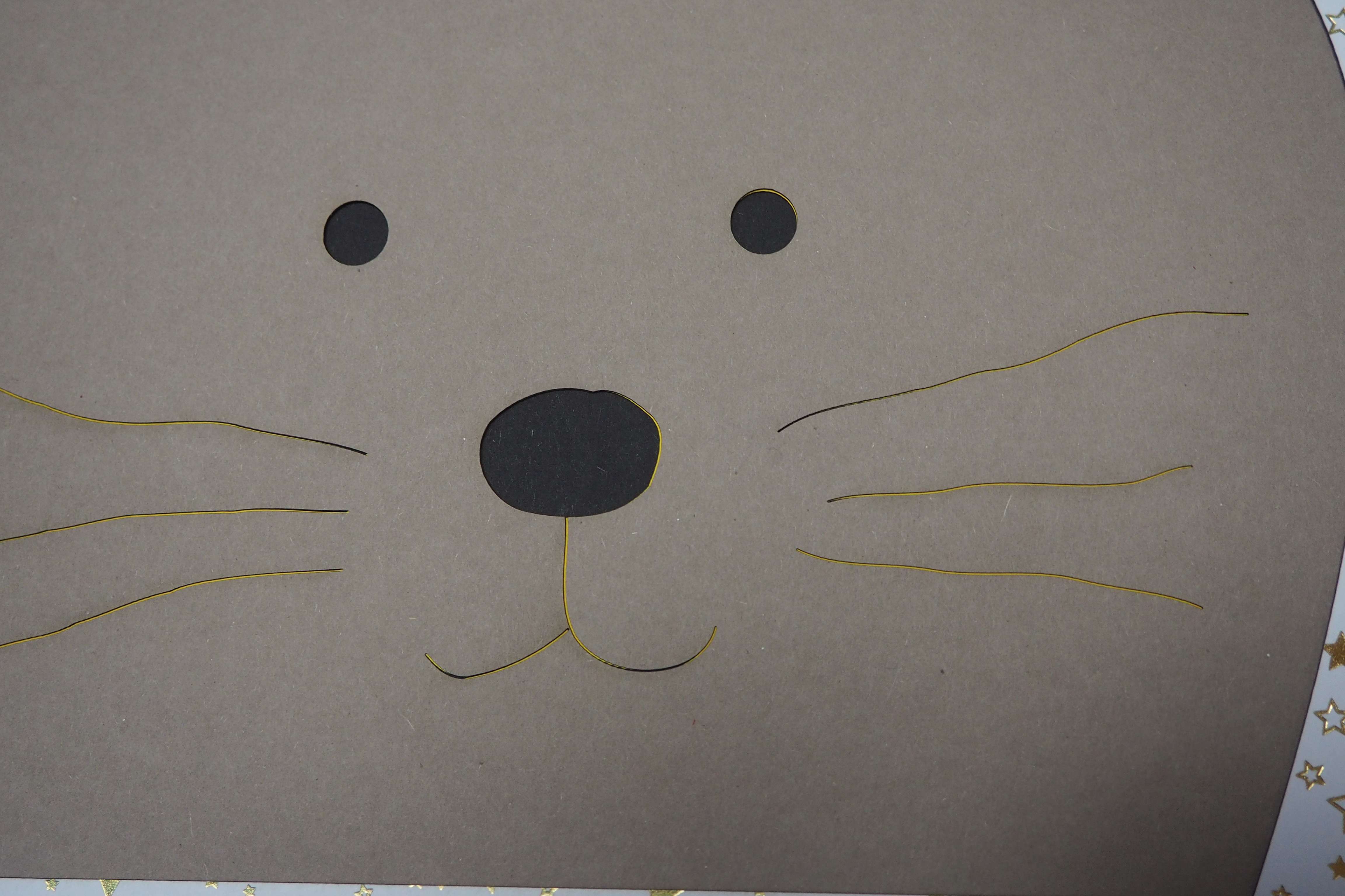 3D-Papierkunst „Kids Edition – Hase“ im 50x70cm Eichenholzrahmen