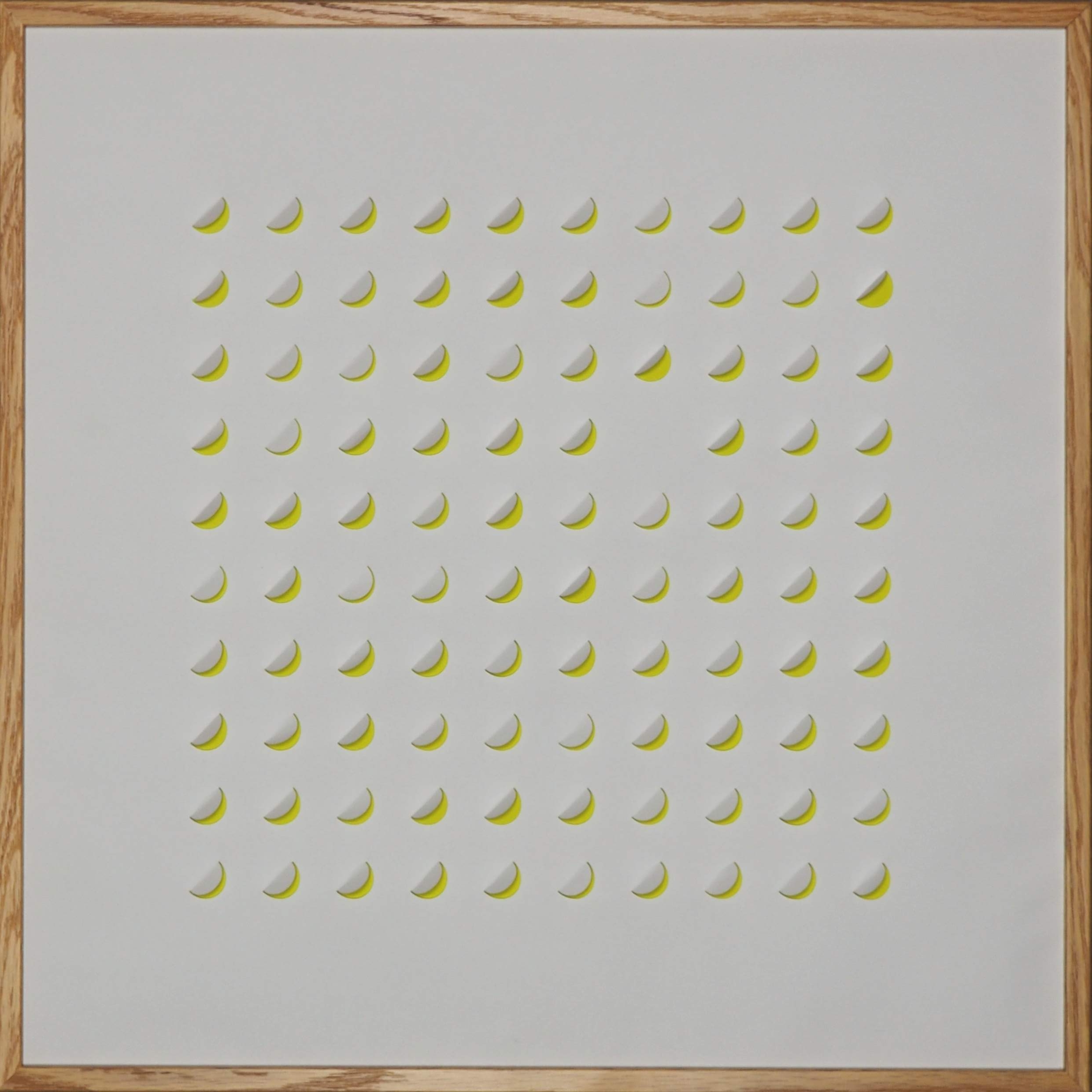 3D-Papierkunst „One is missing“ im 50x50cm Eichenholzrahmen