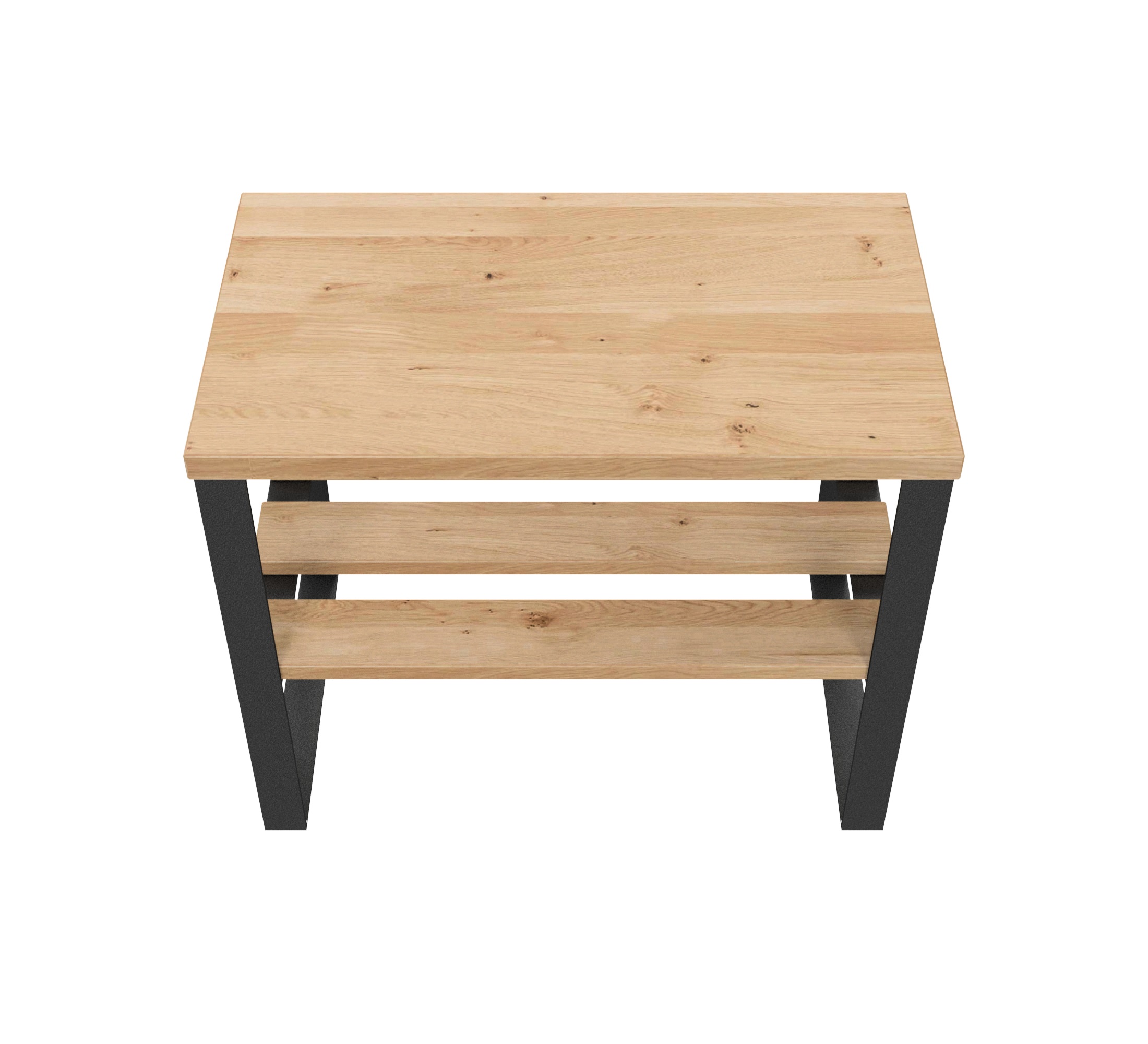 Schuhbank / L 60 / Stahl & Wildeiche