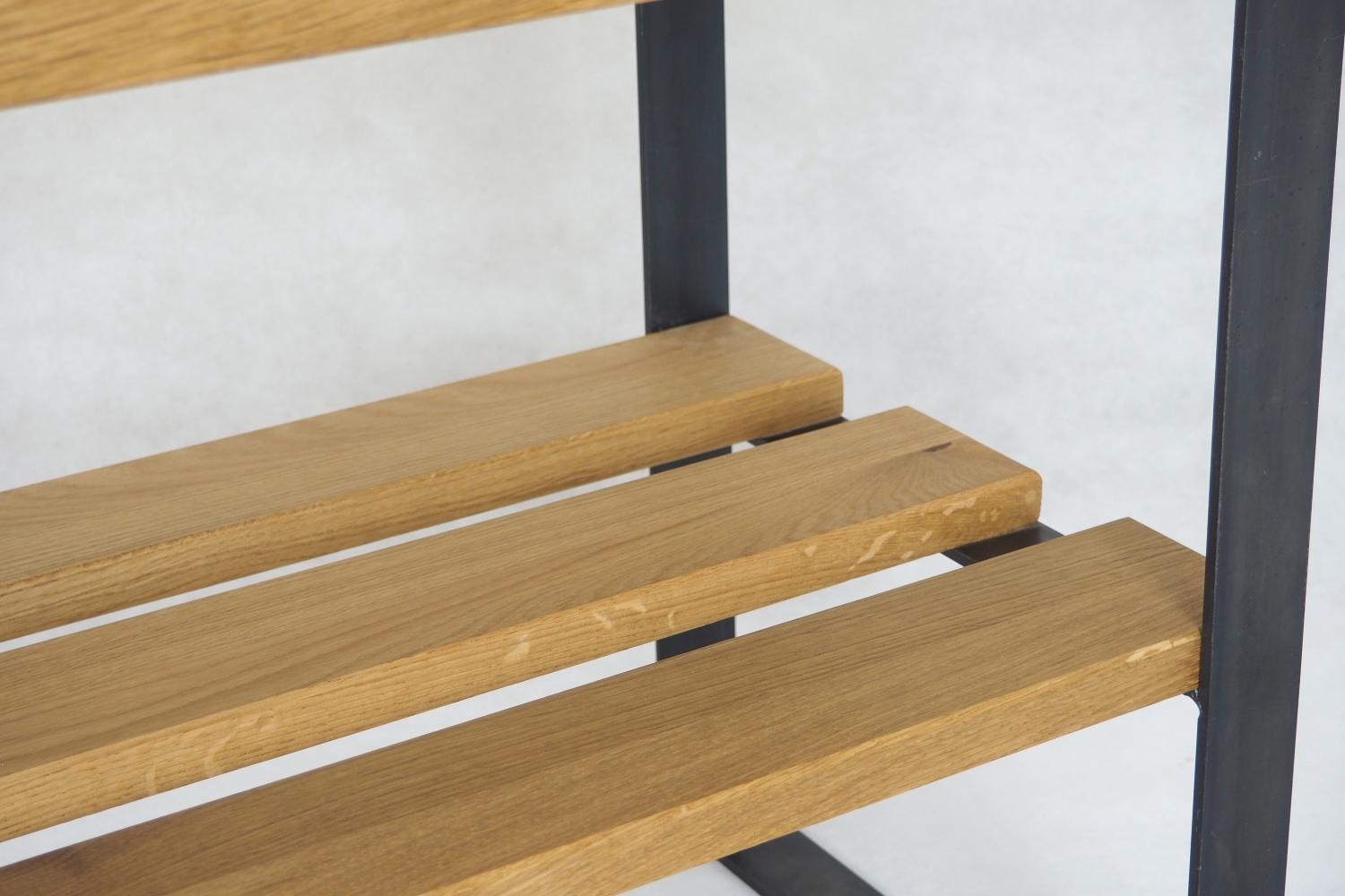 Schuhbank / L 60 / Stahl & Wildeiche